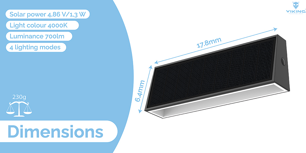 Viking venkovní solární LED světlo SR31