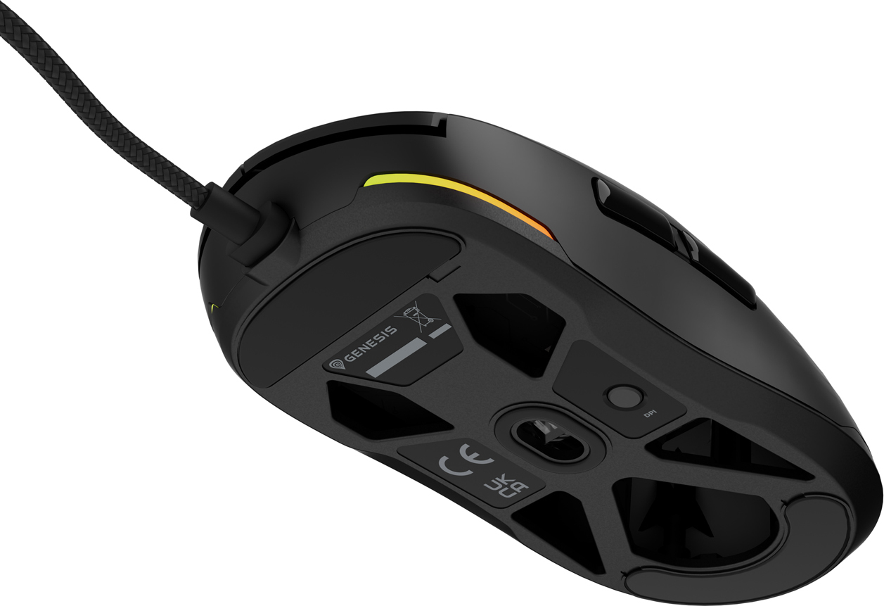 Genesis herní myš KRYPTON 660/Herní/Optická/12 000 DPI/Drátové USB-A/Černá