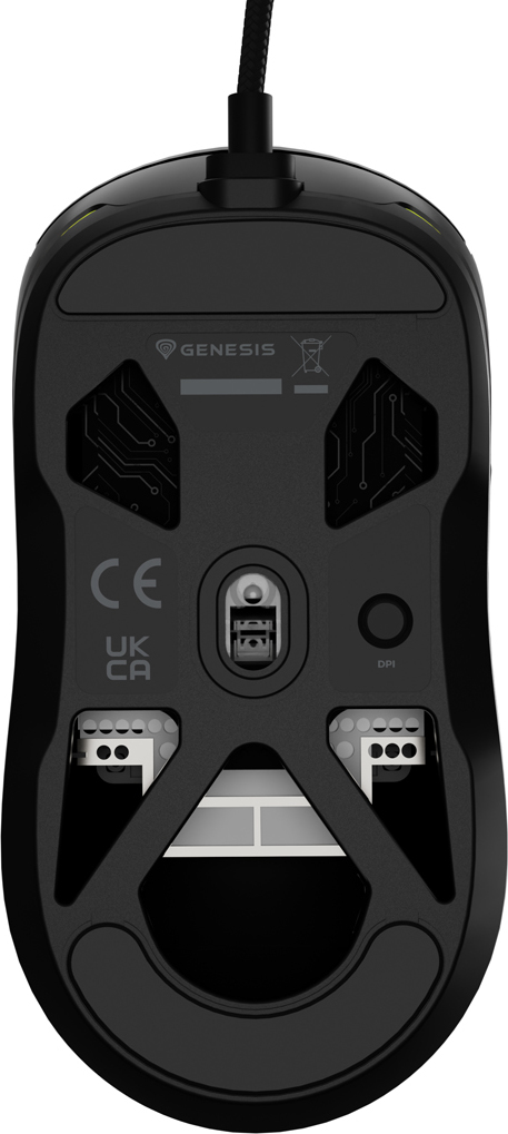 Genesis herní myš KRYPTON 660/Herní/Optická/12 000 DPI/Drátové USB-A/Černá