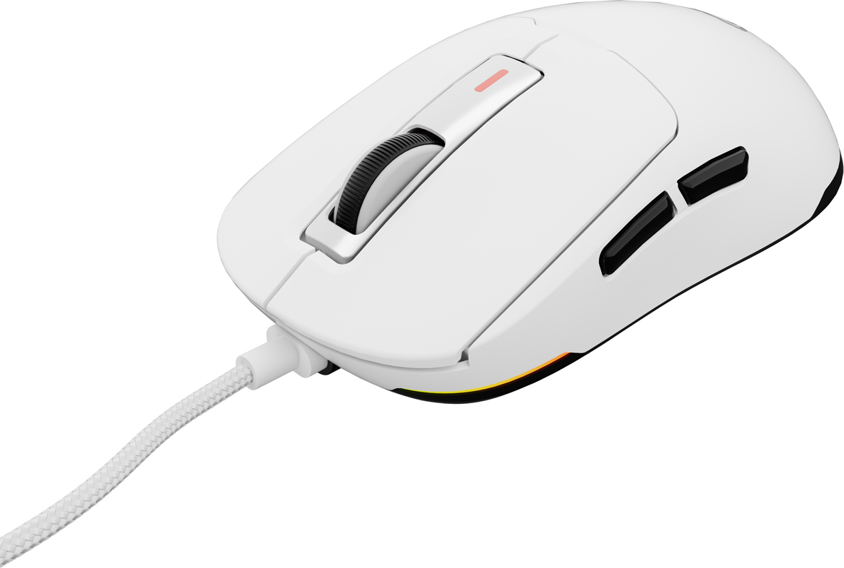 Genesis herní myš KRYPTON 660/Herní/Optická/12 000 DPI/Drátové USB-A/Bílá