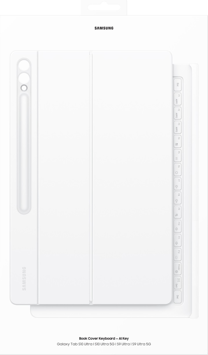 Samsung pouzdro s klávesnicí EF-DX925UWE pro Galaxy Tab S9 Ultra/S10 Ultra, bílá