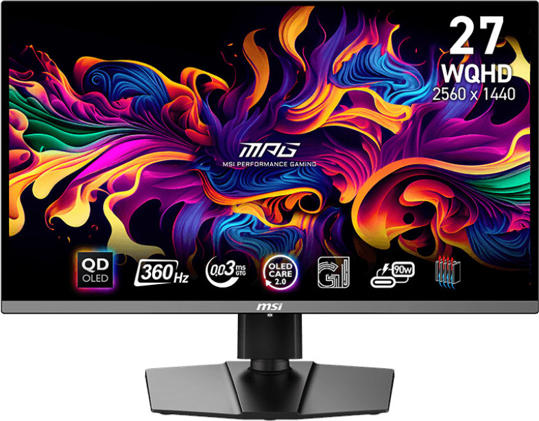 MSI LCD MPG 271QRX QD-OLED, 26.5", 2560x1440, QD-OLED, 0,03ms, VESA 100x100, Black
