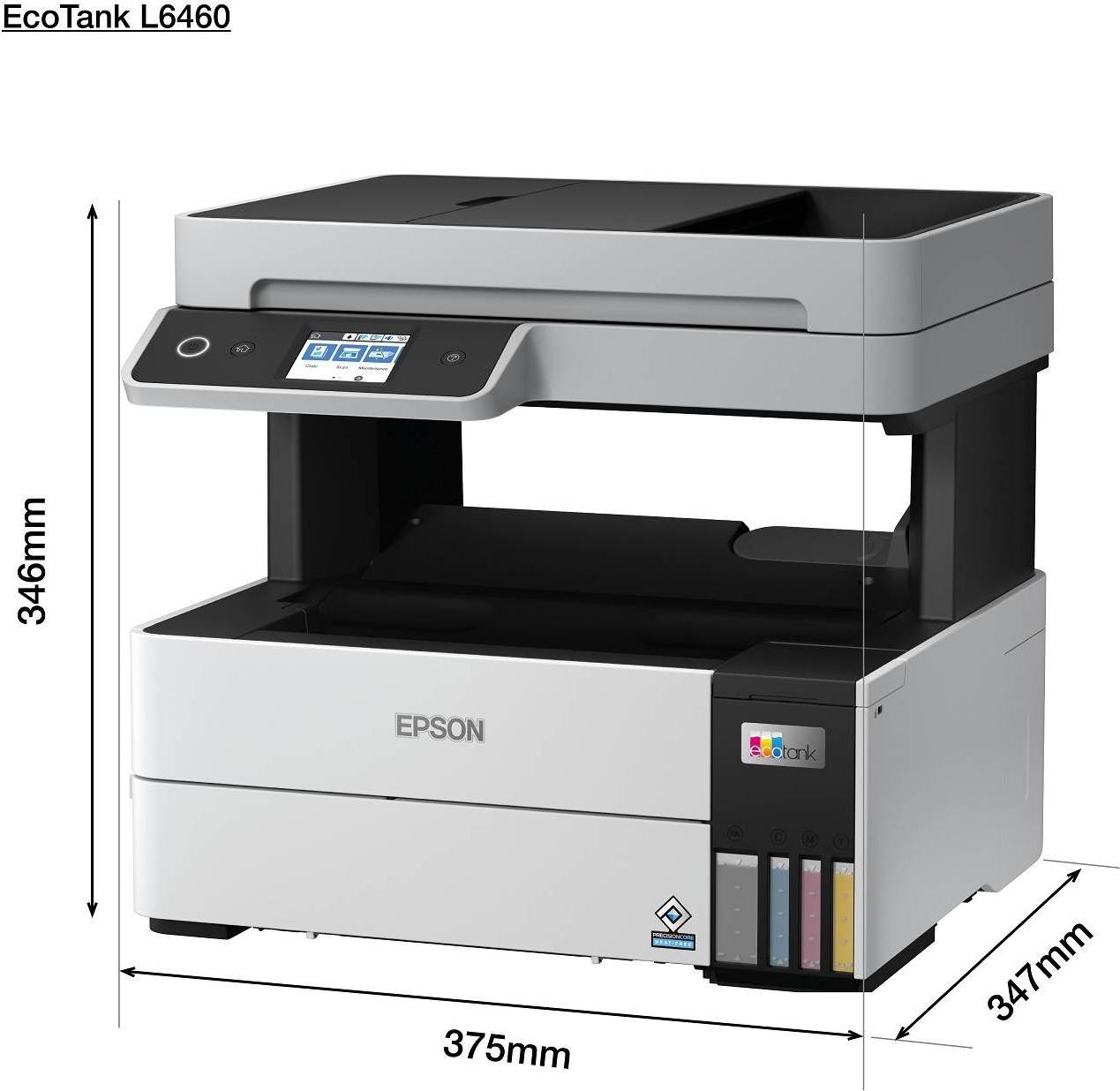Atramentová tlačiareň EPSON EcoTank L6460, 3v1, A4, 1200x4800dpi, 37 str./min, USB, duplex, 3 roky záruka po registrácii.