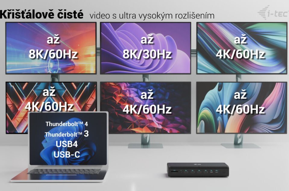 i-tec Universal 6x 4K Display Docking Station, Power Delivery 140W