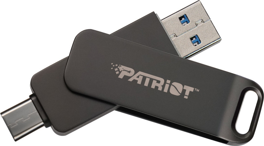 Patriot RAGE R550/256GB/USB 3.2/USB-A + USB-C/Černá