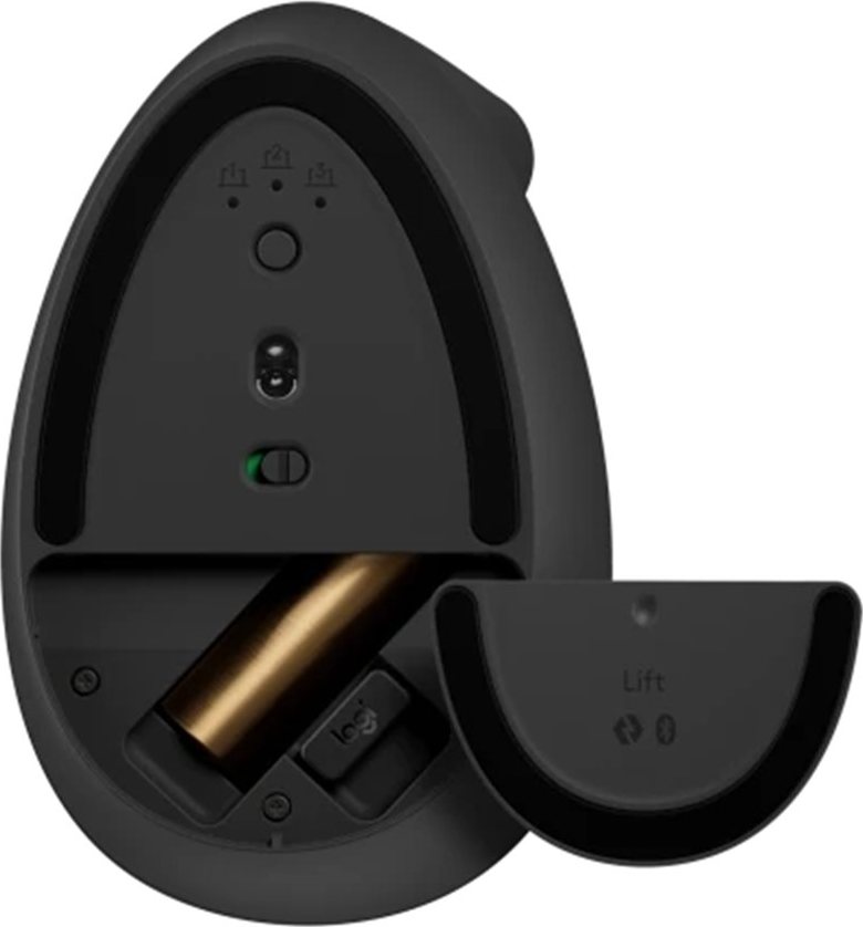 LOGITECH OEM Logitech Lift/Vertikální/Optická/Pro praváky/4 000 DPI/USB+BT/Grafitová