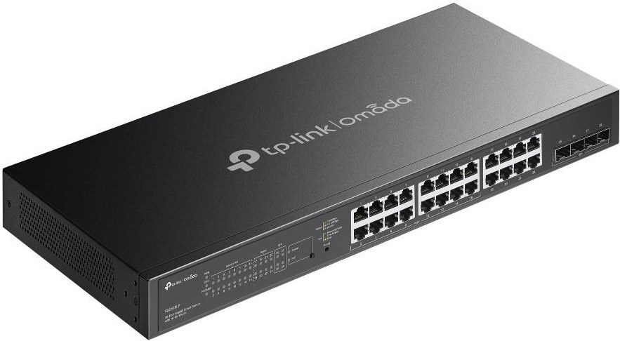 TP-Link OMADA switch SG2428LP (24xGbE,4xSFP,16xPoE+,150W,fanless)