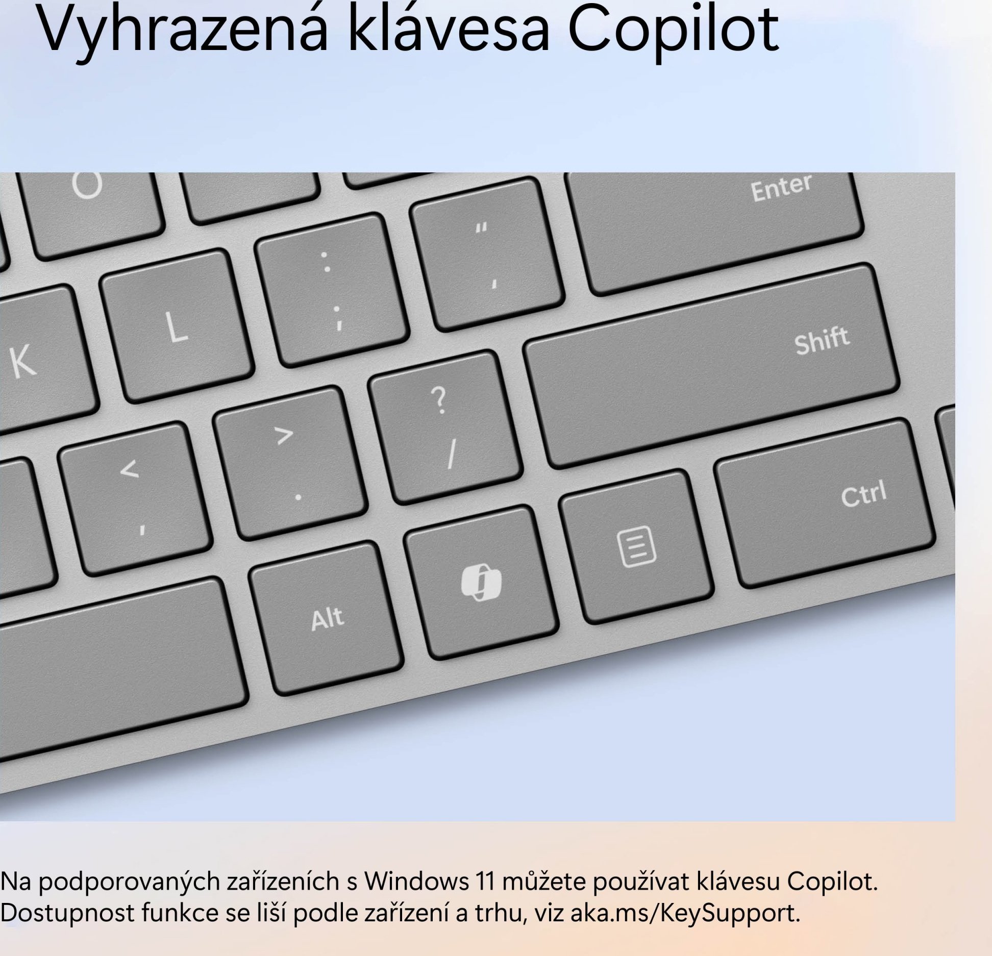 Microsoft Surface Keyboard (2. edice)/Bezdrátová Bluetooth/US layout/Šedá