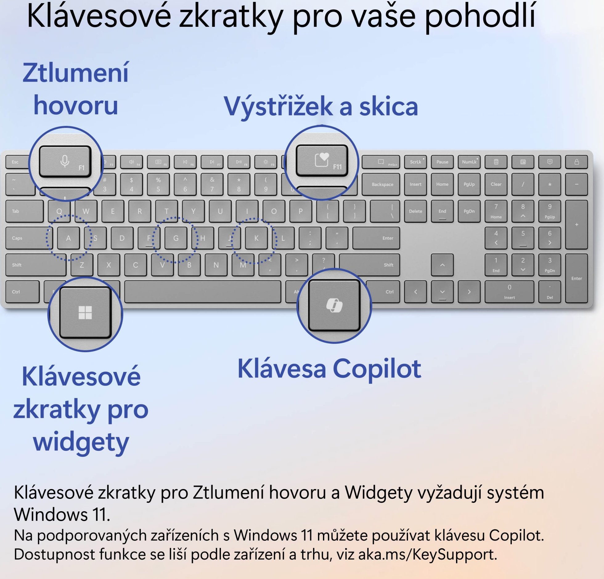 Microsoft Surface Keyboard (2. edice)/Bezdrátová Bluetooth/US layout/Šedá