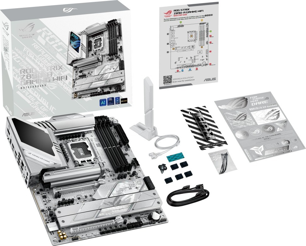 ASUS MB Sc LGA1851 ROG STRIX Z890-A GAMING WIFI, Intel Z890, 4xDDR5, 1xDP, 1xHDMI, 2xThunderbolt, WI-FI, ATX