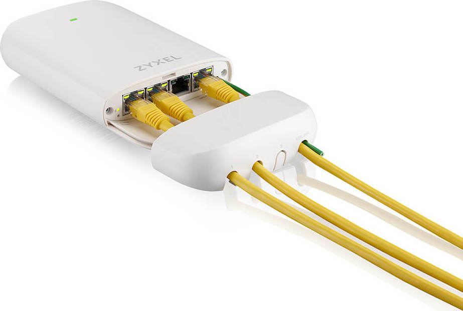 Zyxel PoE12-3PD, 4x 1Gb port PoE extender. 45W PoE budget, IP55 rated (outdoor)