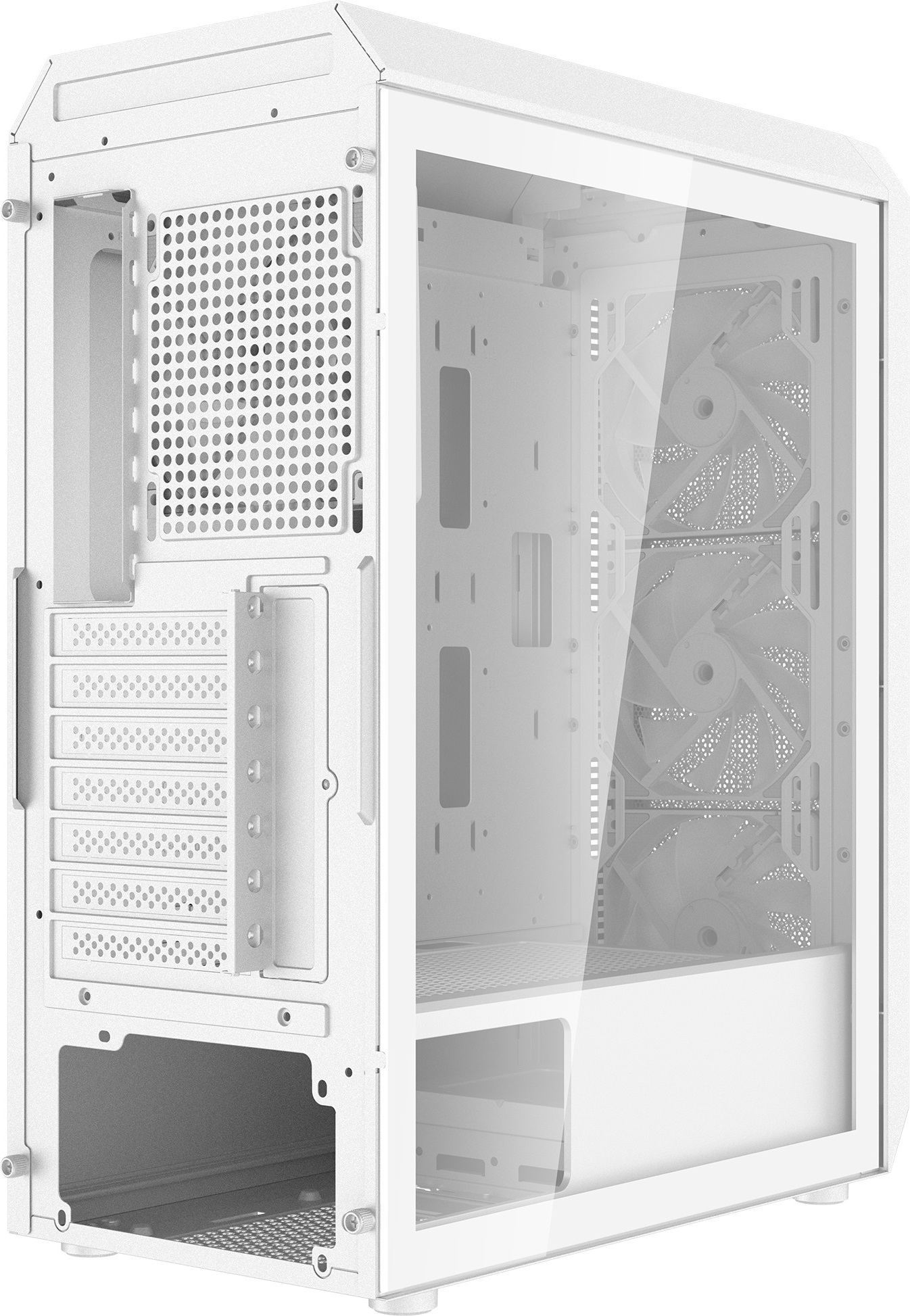 ADATA XPG case VALOR AIR PLUS Mid-Tower, bez zdroje, 4x 120mm Fan, Bílá