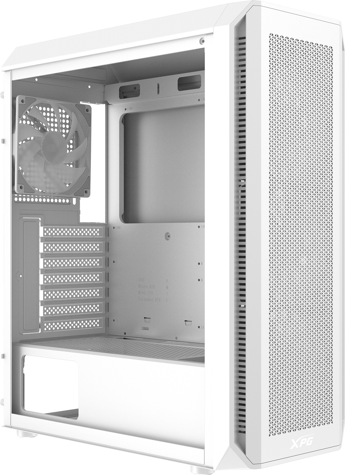 ADATA XPG case VALOR AIR PLUS Mid-Tower, bez zdroje, 4x 120mm Fan, Bílá