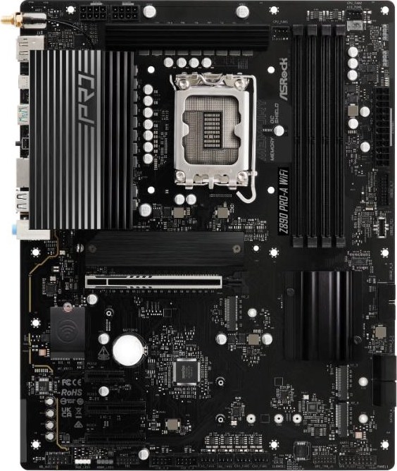ASRock MB Sc LGA1851 Z890 PRO-A WIFI, Intel Z890, 4xDDR5, 1xDP, 1xHDMI, 1xThunderbolt, WI-FI