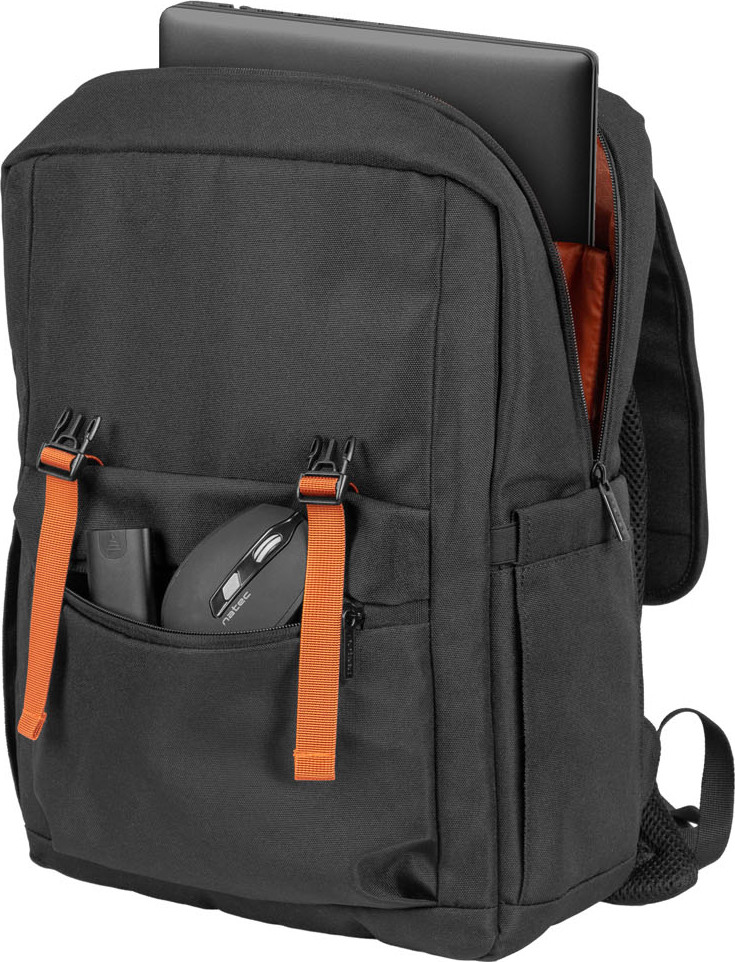 Batoh pro nb Natec NIALA 15,6", 18 L, černá - oranžová