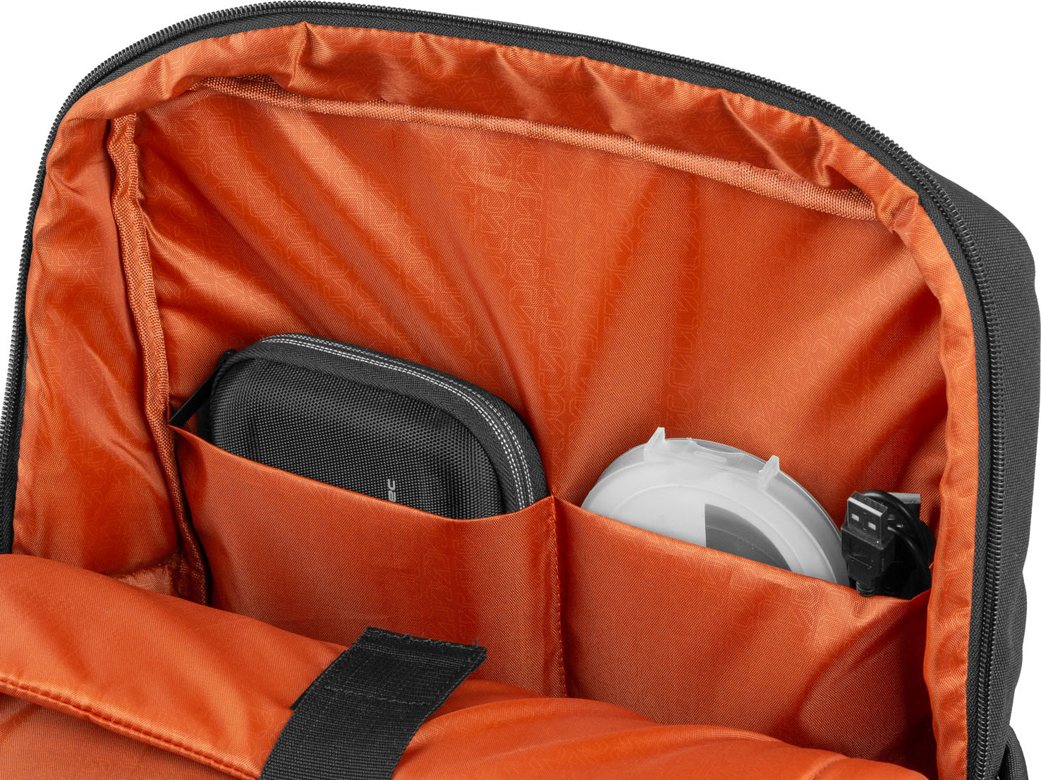 Batoh pro nb Natec NIALA 15,6", 18 L, černá - oranžová