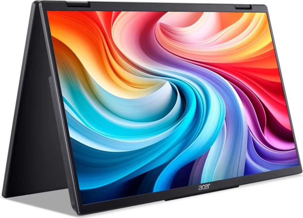 ACER LCD PD163Qbmiuux DUAL SCREEN 40cm (15.6") IPS LED, FHD 1920x1080@60Hz, 250cd/m2, 170/170, 2x2W repro, Black