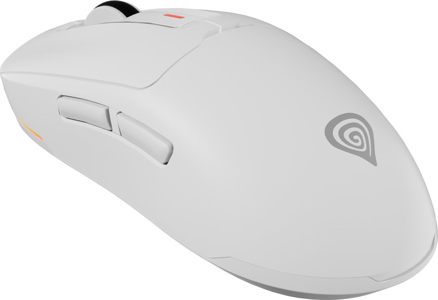 Genesis herní myš ZIRCON 660 PRO/Herní/Optická/Pro praváky/26 000 DPI/Drátová+bezdrátová/Bílá