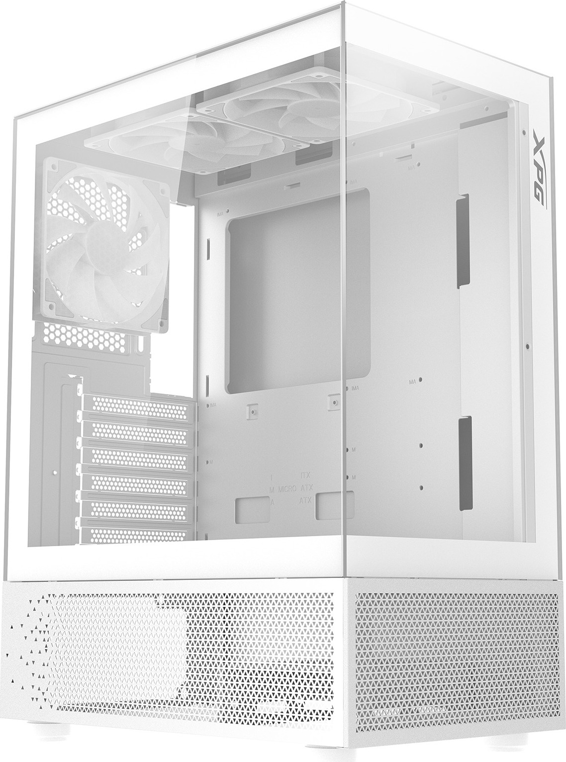 ADATA XPG case INVADER X MINI Mid-Tower, bez zdroje, 5x 120mm Fan, Bílá
