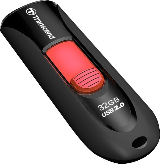 TRANSCEND Flash disk 32GB JetFlash®590K, USB 2.0 (R:16/W:6 MB/s) čierna