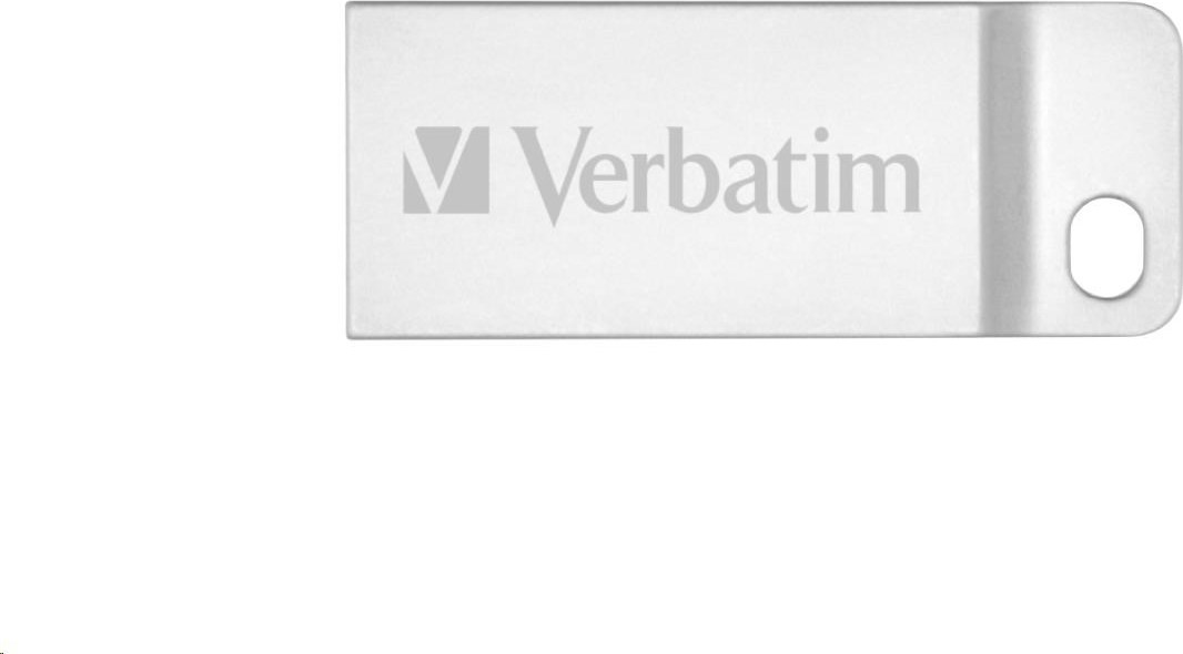 VERBATIM Flash disk 32 GB Metal Executive, USB 2.0, strieborná