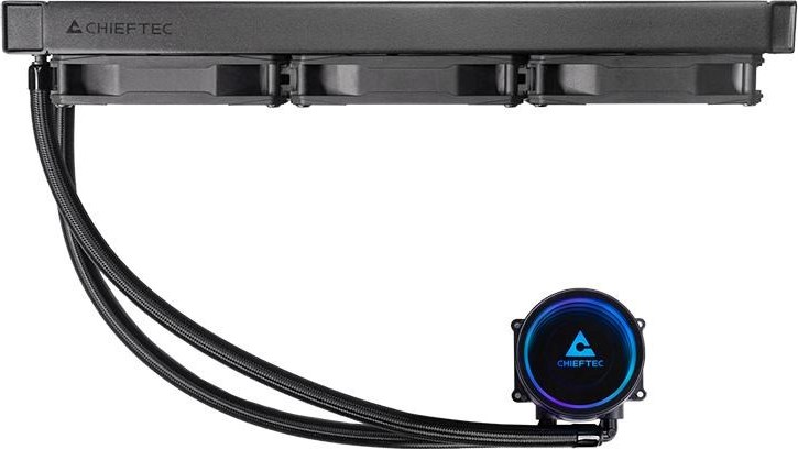 CHIEFTEC vodní chlazení CPU Iceberg 360, 2x360mm ARGB, ARGB vodní blok, LGA1851, AM5, černá