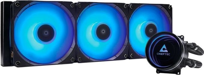 CHIEFTEC vodní chlazení CPU Iceberg 360, 2x360mm ARGB, ARGB vodní blok, LGA1851, AM5, černá