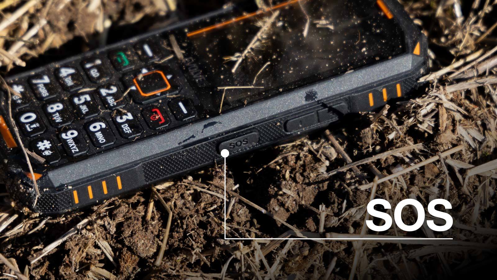EVOLVEO StrongPhone X5, vodotěsný odolný Dual SIM telefon, černo-zelená
