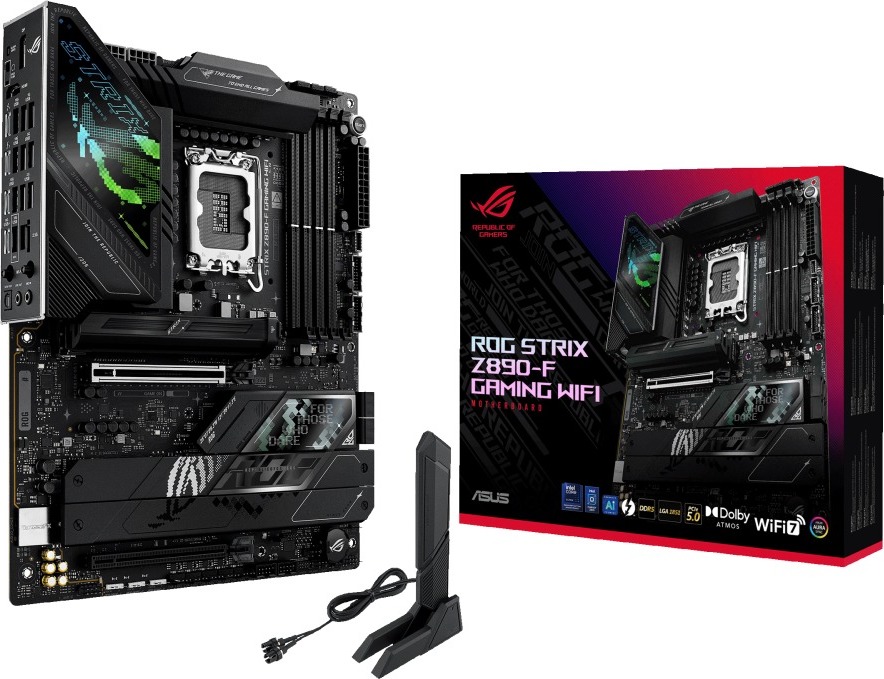 ASUS MB Sc LGA1851 ROG STRIX Z890-F GAMING WIFI, Intel Z890, 4xDDR5, 1xDP, 1xHDMI, 2xThunderbolt, WI-FI, ATX