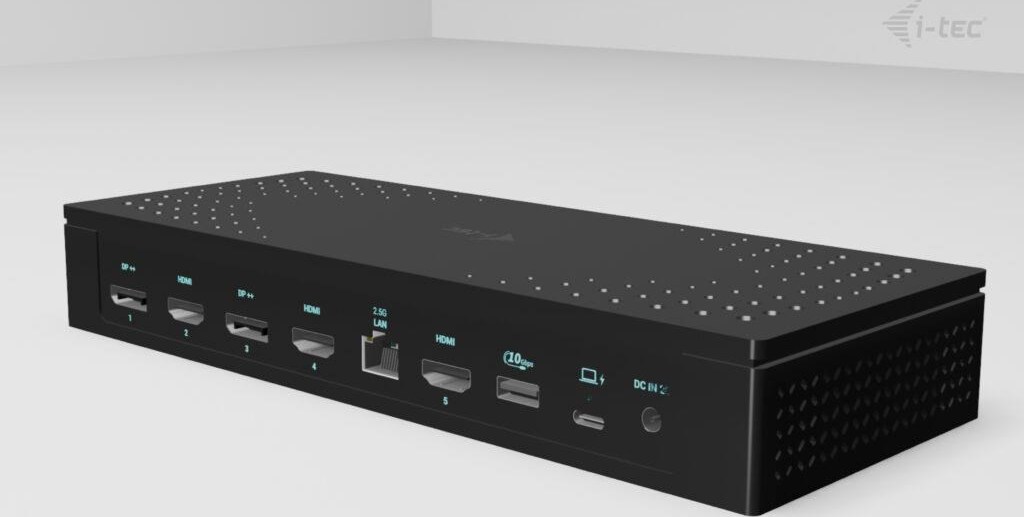 i-tec Universal 5x 4K Display Docking Station, Power Delivery 100W
