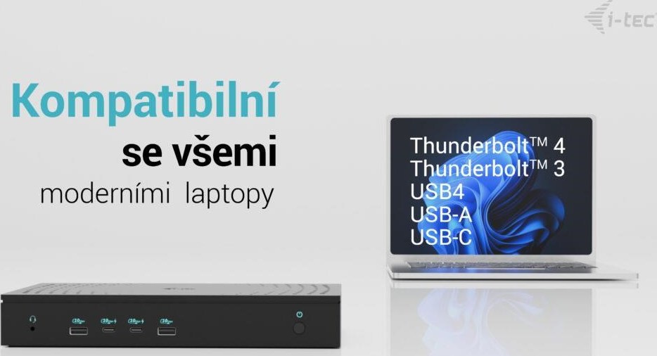 i-tec Universal 5x 4K Display Docking Station, Power Delivery 100W