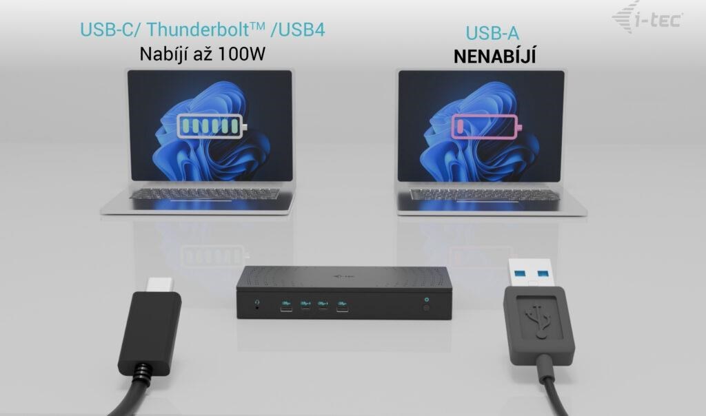 i-tec Universal 5x 4K Display Docking Station, Power Delivery 100W