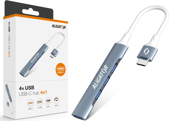 Aligator Hub USB-C / 4x USB