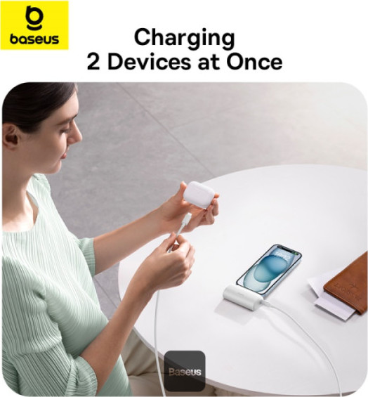 NoName Baseus power banka 5000mAh 20W USB-C bílá