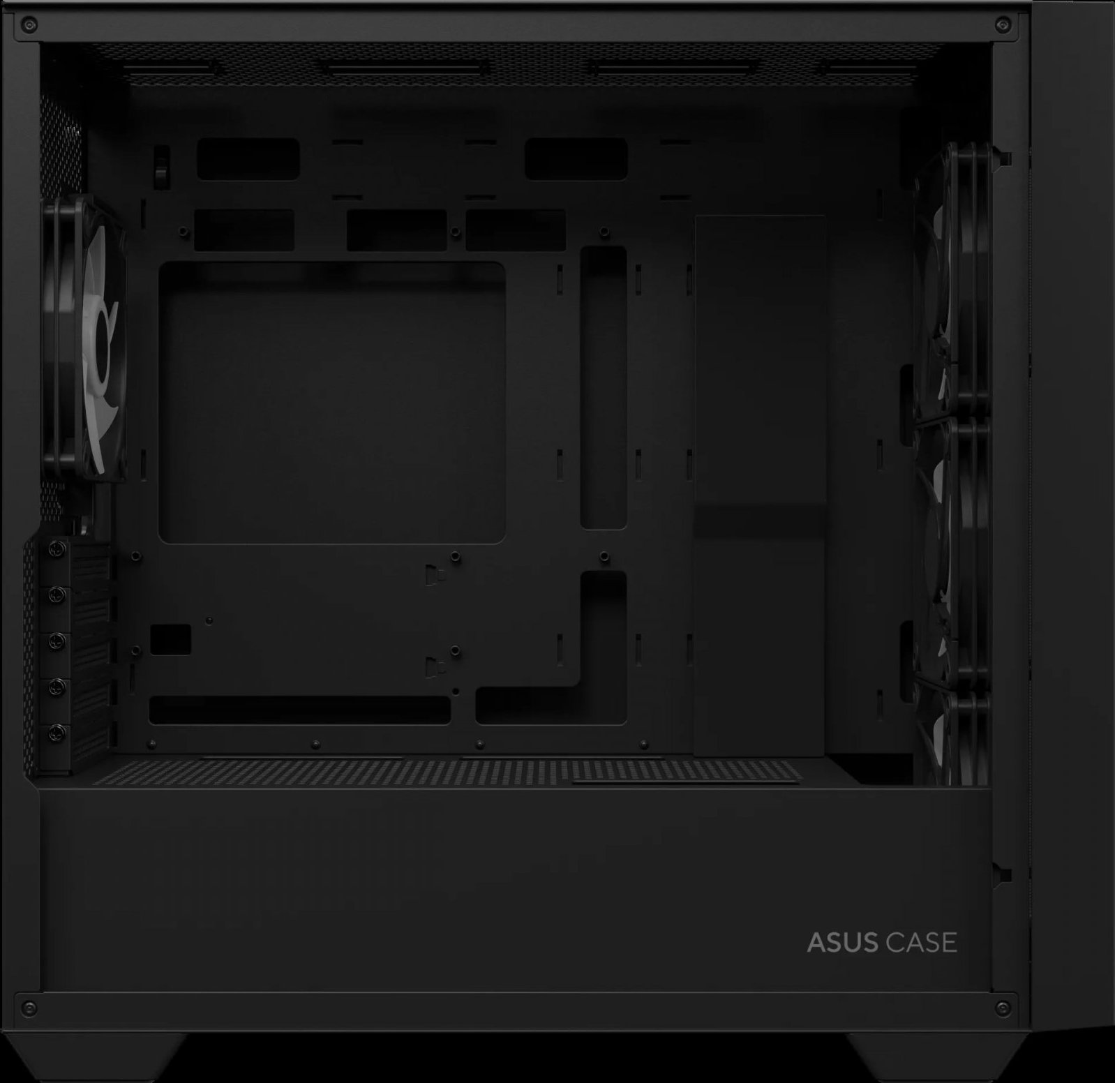 ASUS case A21 PLUS, Mini Tower, průhledná bočnice, 4x 120mm ARGB Fan, černá