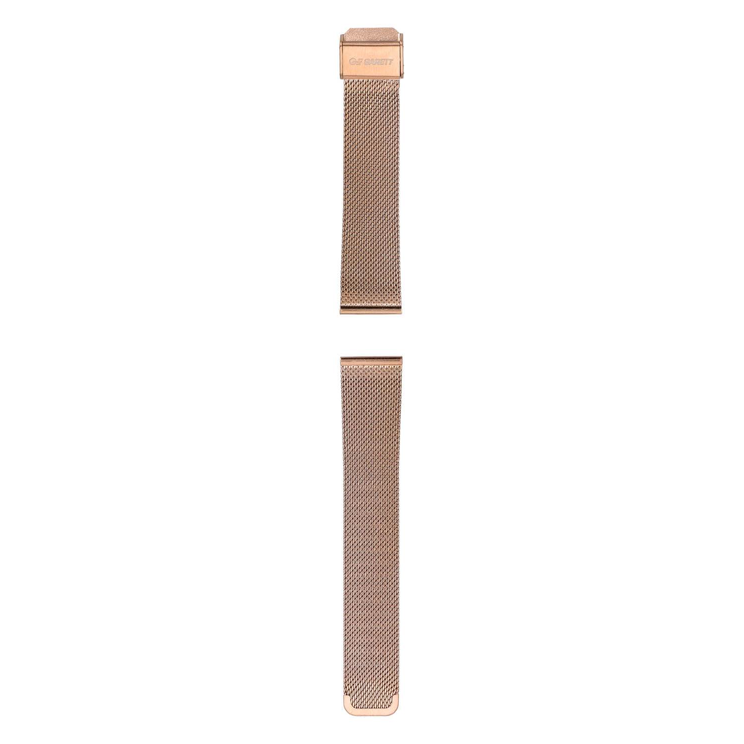Garett univerzální řemínek 20 mm, zlatorůžový kovový, typ Mesh