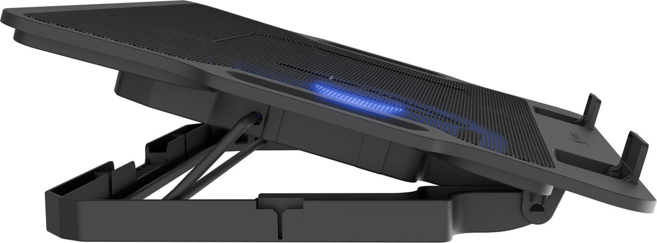 Chladící podložka pro nb Natec DIPPER 2, 12,1-17,3“, LED, 1xventilátor, 2xUSB