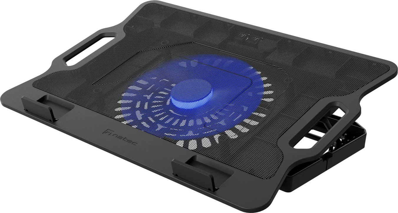 Chladící podložka pro nb Natec DIPPER 2, 12,1-17,3“, LED, 1xventilátor, 2xUSB