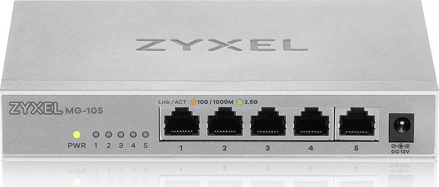 Zyxel XMG-105 5 Ports 2,5G + 1 SFP+ MultiGig unmanaged Desktop Switch