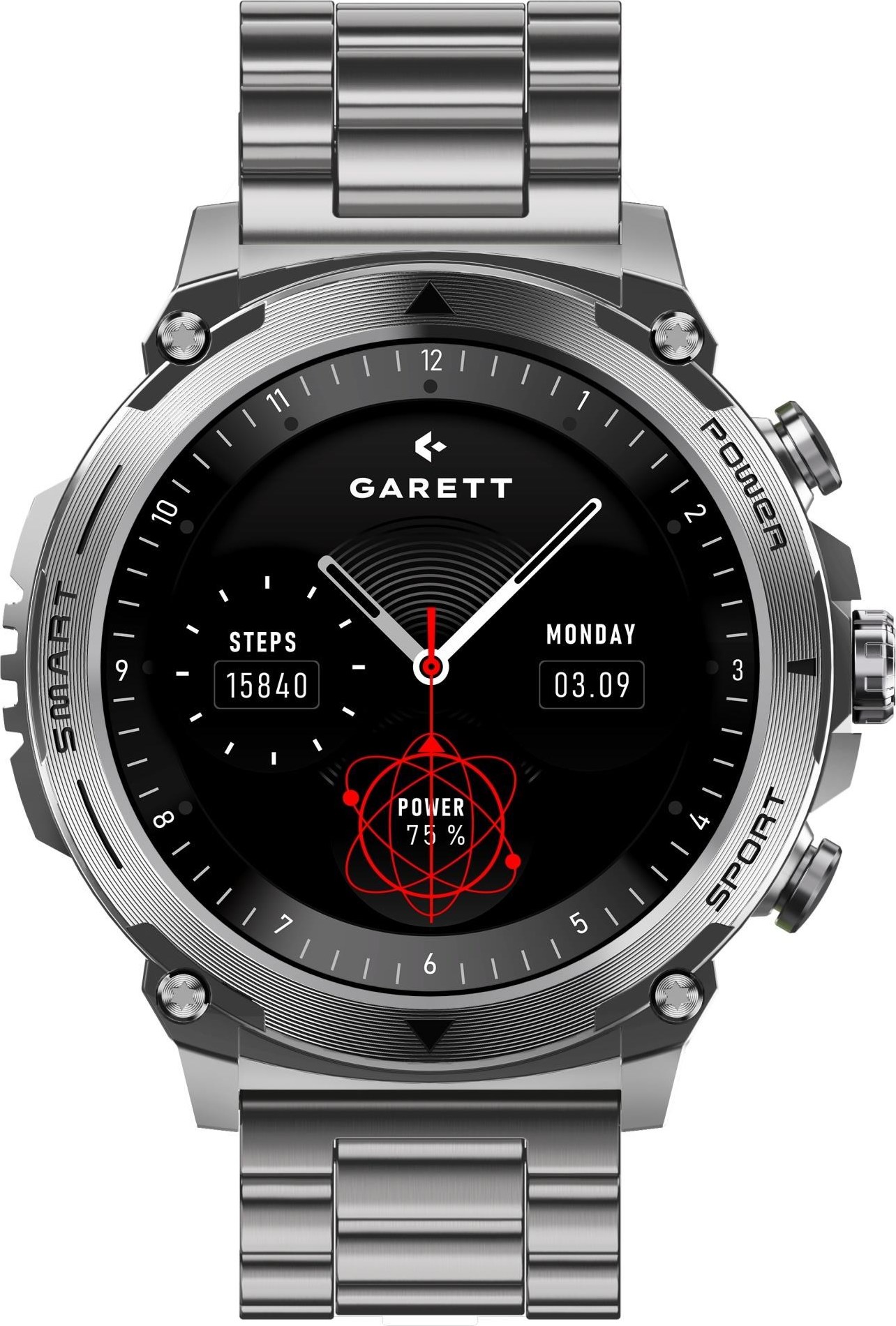 Garett Smartwatch Atom Silver Steel