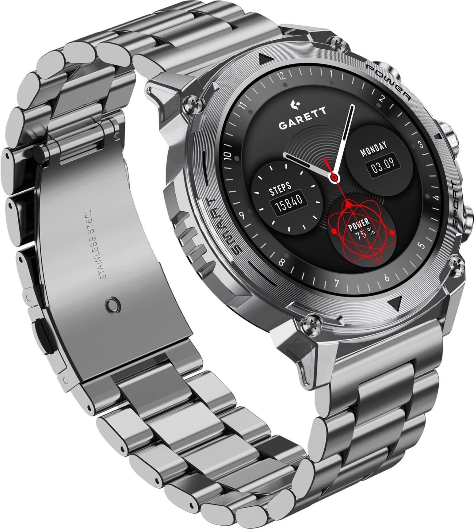 Garett Smartwatch Atom Silver Steel