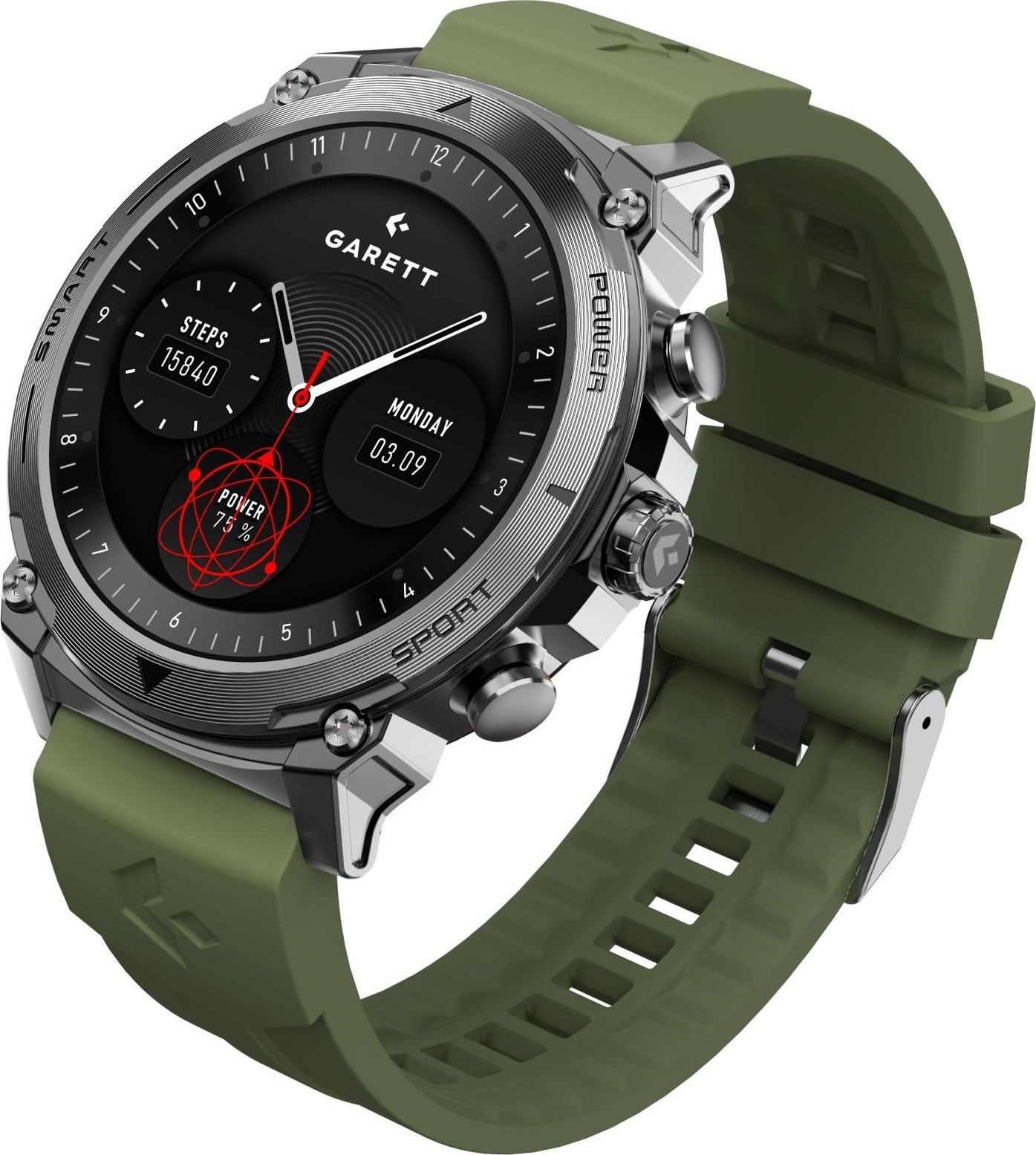 Garett Smartwatch Atom Silver Steel