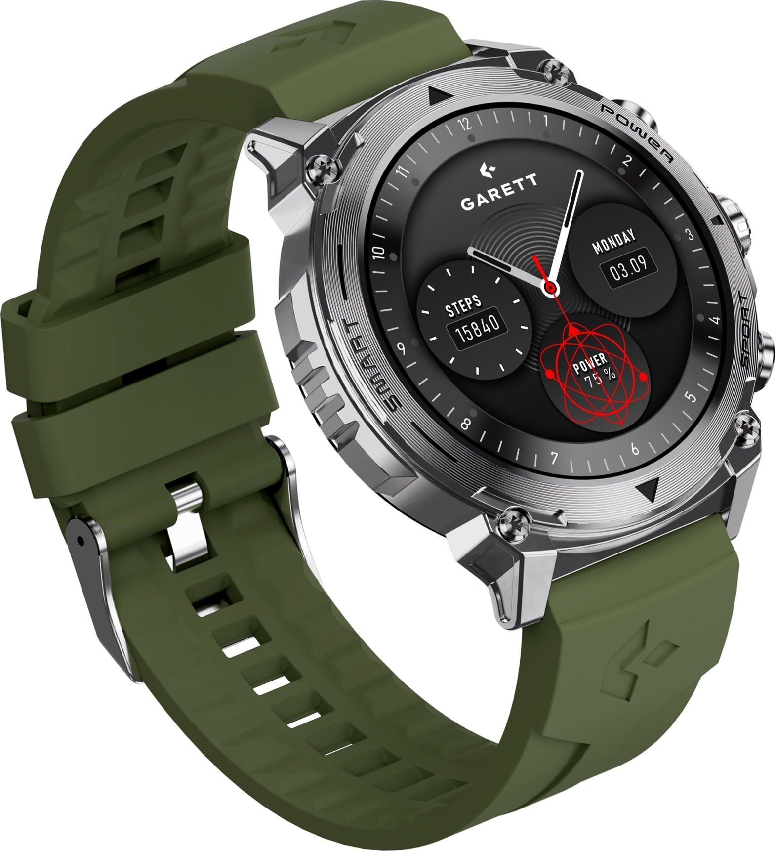 Garett Smartwatch Atom Silver Steel