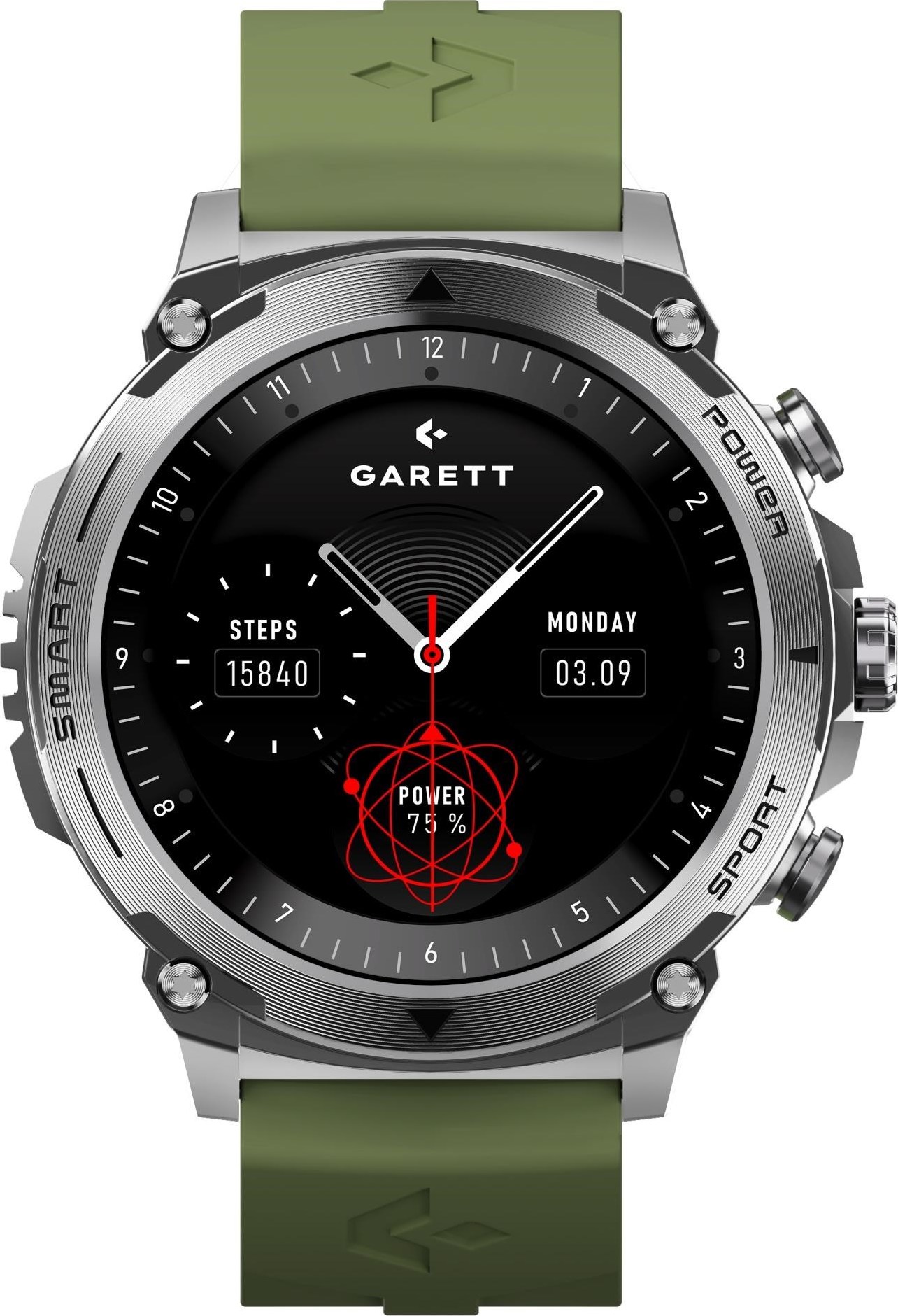Garett Smartwatch Atom Silver Steel
