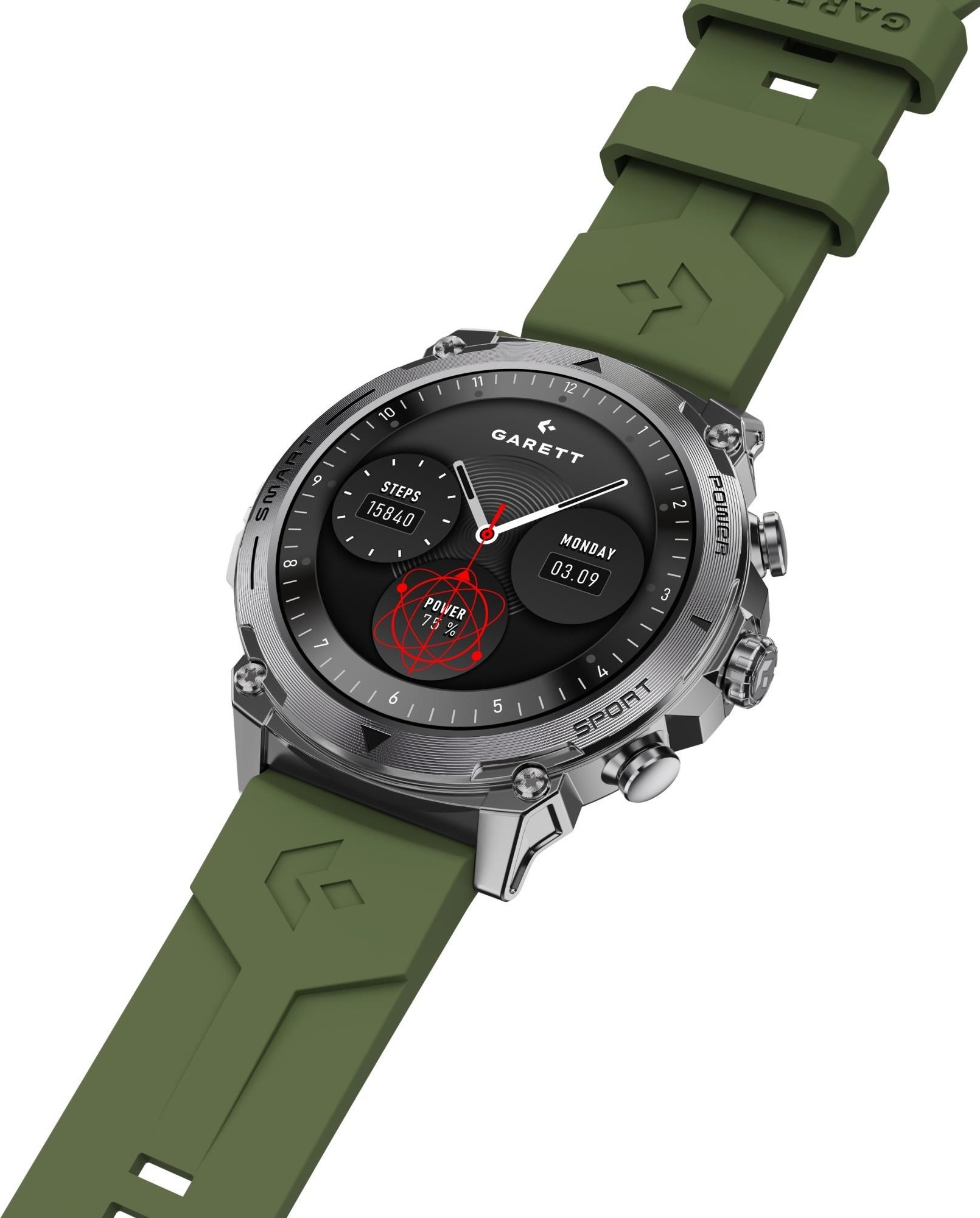 Garett Smartwatch Atom Silver Steel