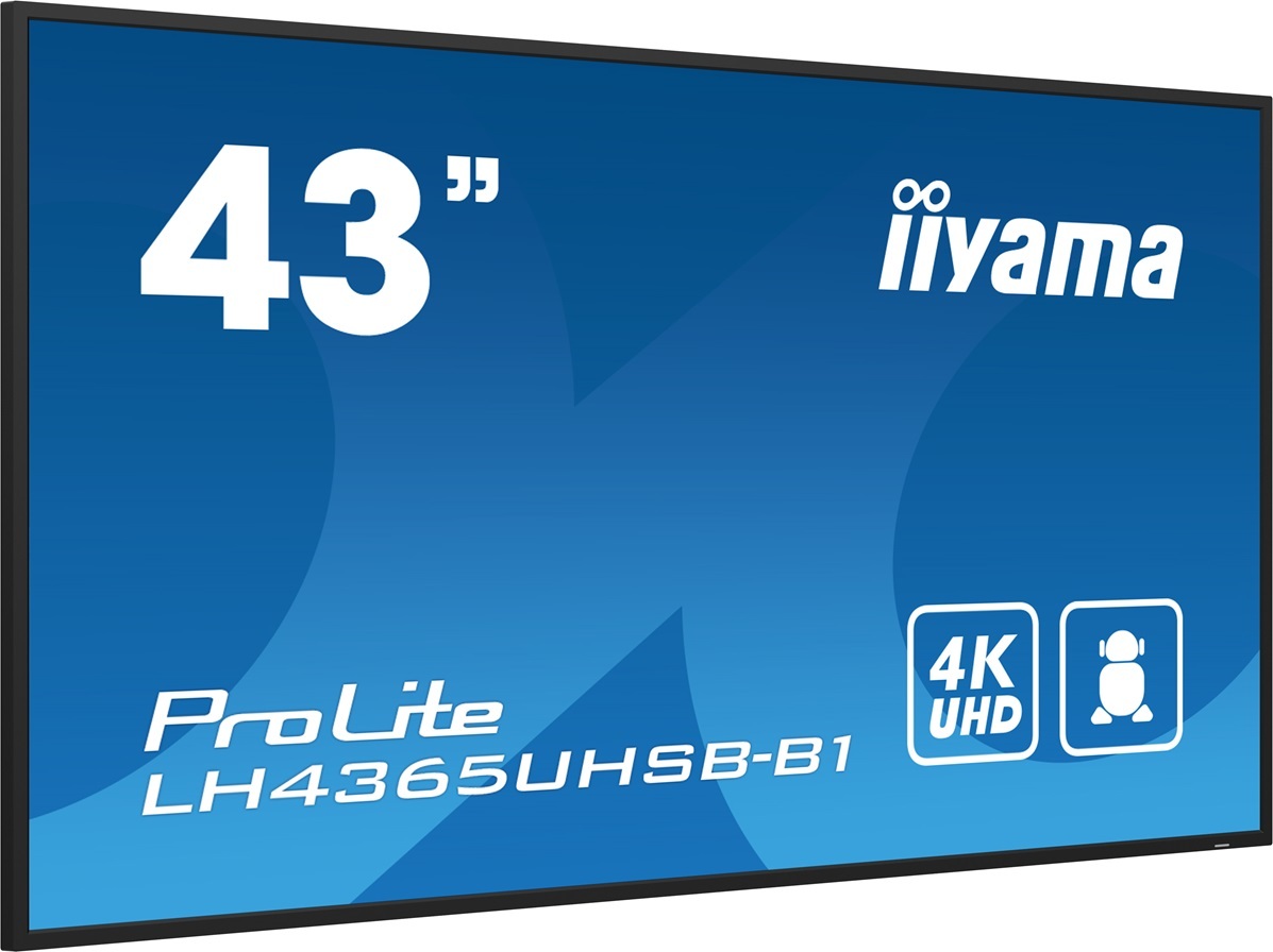 43" iiyama LH4365UHSB-B1:IPS,4K UHD,Android, 24/7