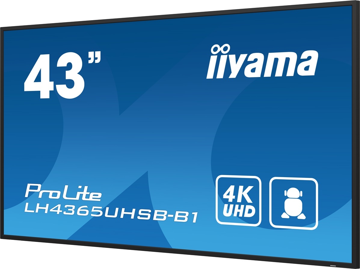 43" iiyama LH4365UHSB-B1:IPS,4K UHD,Android, 24/7