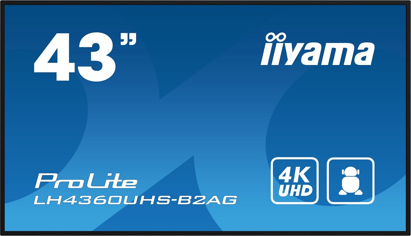 iiyama 43" iiyamaLH4360UHS-B2AG:VA,4K UHD,Android,24/7