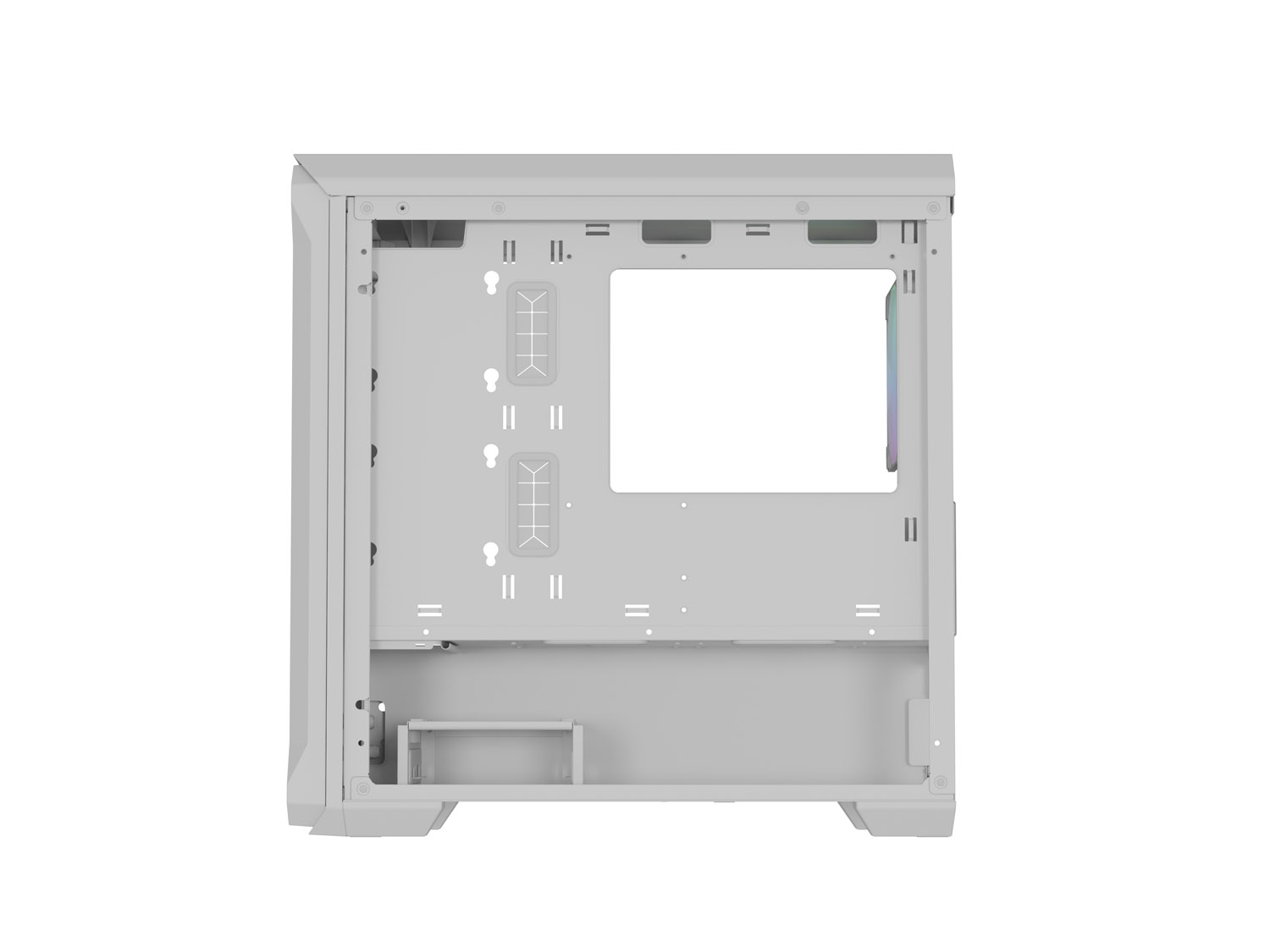 Počítačová skříň Genesis IRID 503 ARGB LITE/Mini Tower/Transpar./Bílá