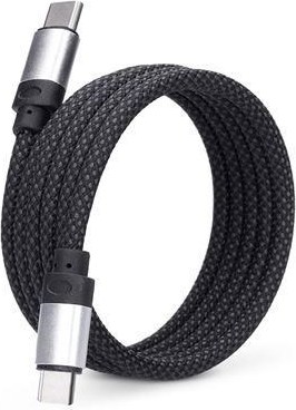 Solight magnetický USB-C 3.1 kabel, USB-C konektor - USB-C konektor, 1m
